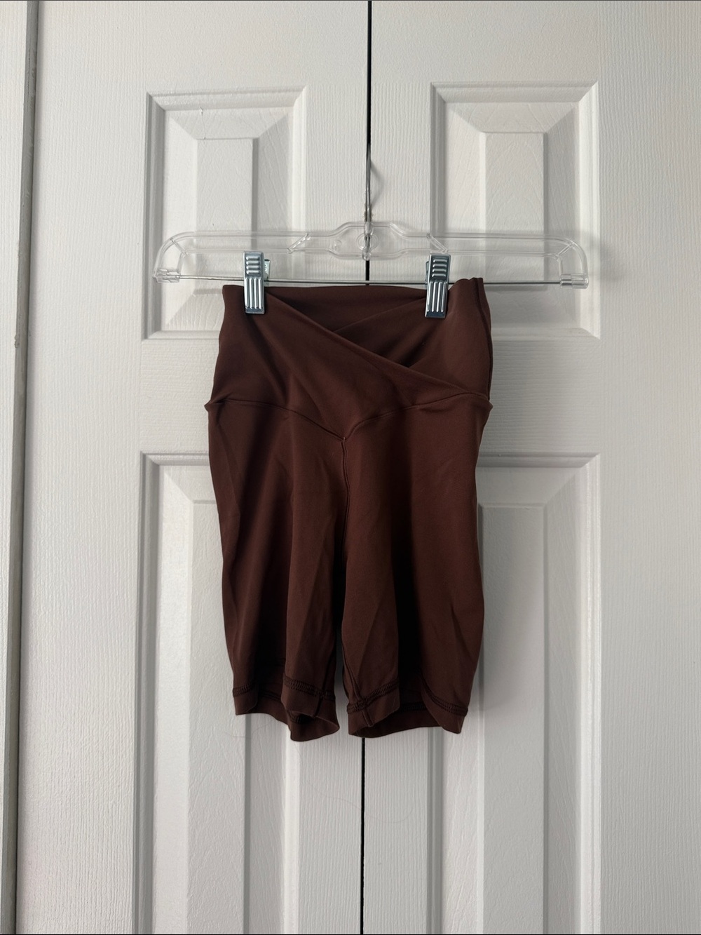 Offline by Aerie Real Me Women's Crossover High Waist Brown Bike Shorts Small